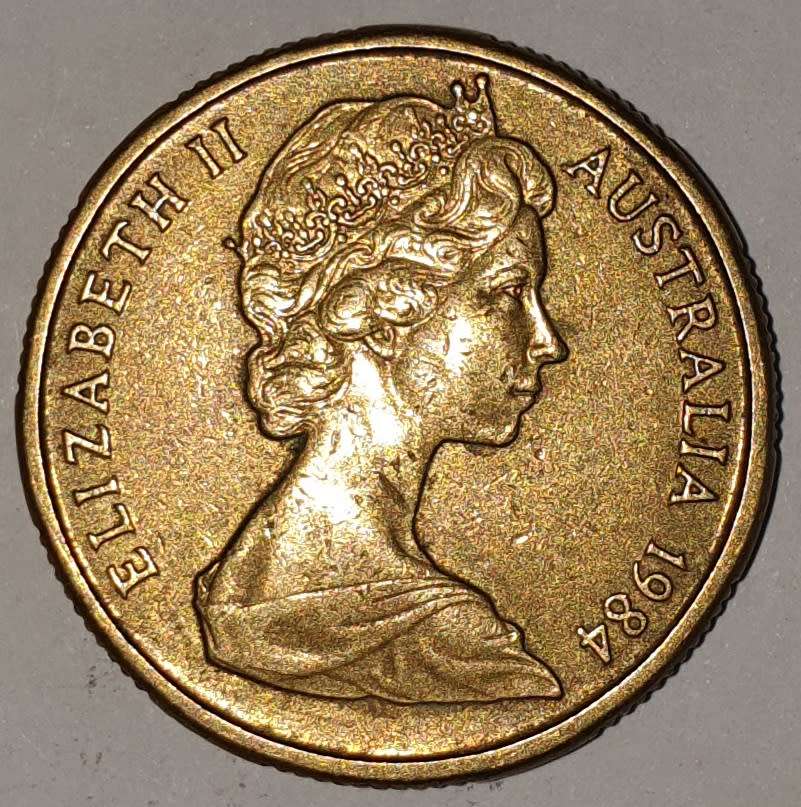 1984 - ONE DOLLAR - 1 DOLLAR - $1 - AUSTRALIA - ALUMINUM-BRONZE - KM# 77 - KANGAROOS